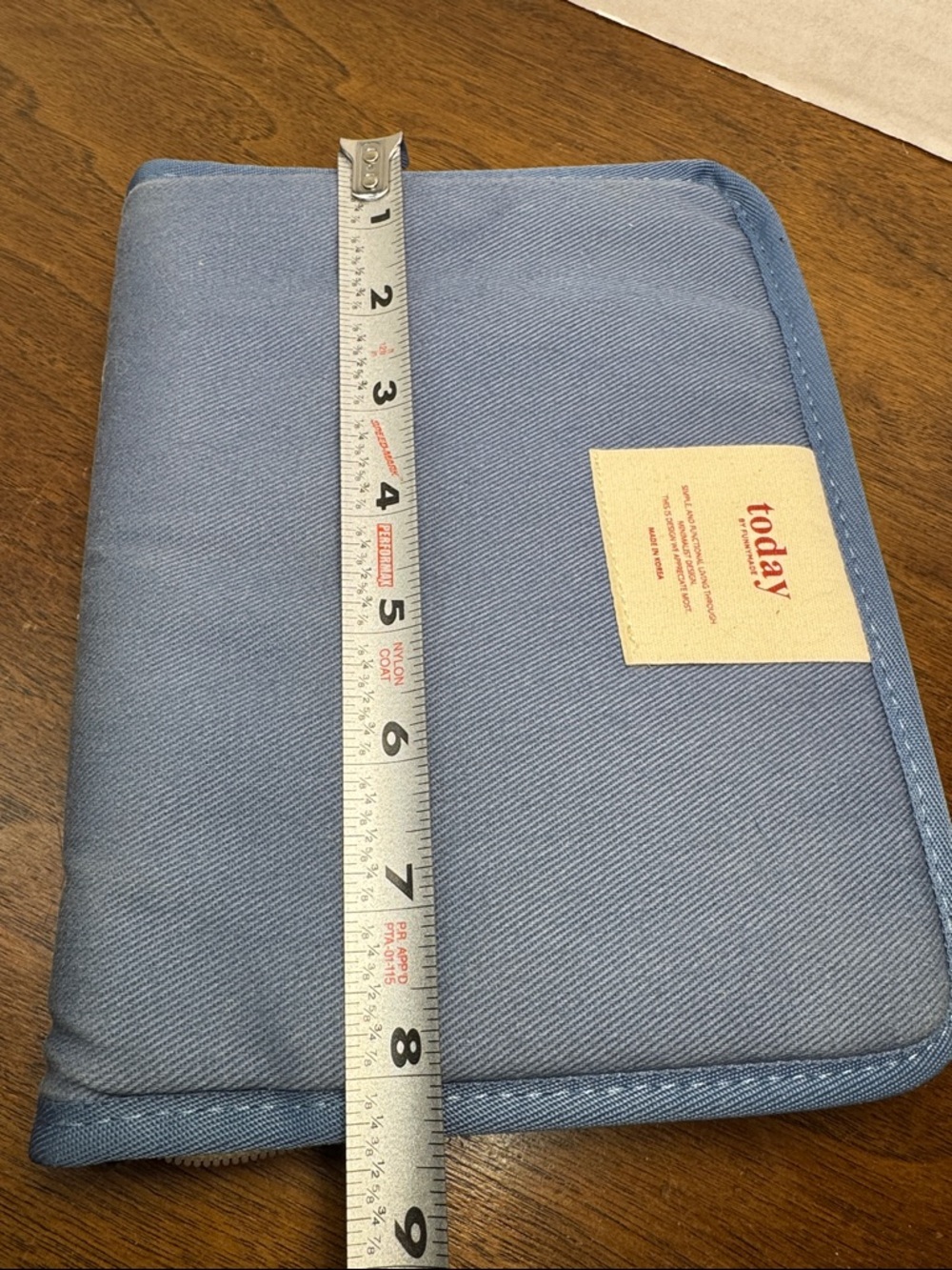 MochiThings Canvas Today Pouch for Weekly Planner Insert in SOLD OUT Indi Blue - Picture 15 of 16